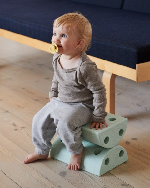 MODU - Kids Stool - Ocean Mint / Forest Green