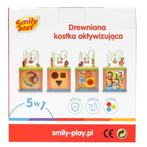 Smily Play Drewniana kostka aktywności 5w1