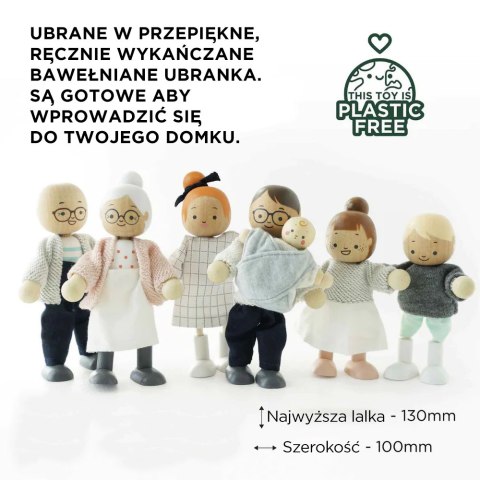 Rodzina lalek, zabawka dla dzieci, lalki do domku dla lalek Le Toy Van