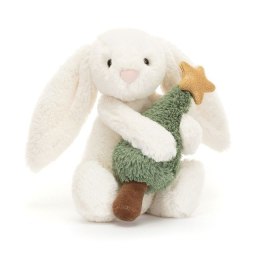 Jellycat Wesoły Króliczek z Choinką 18 cm