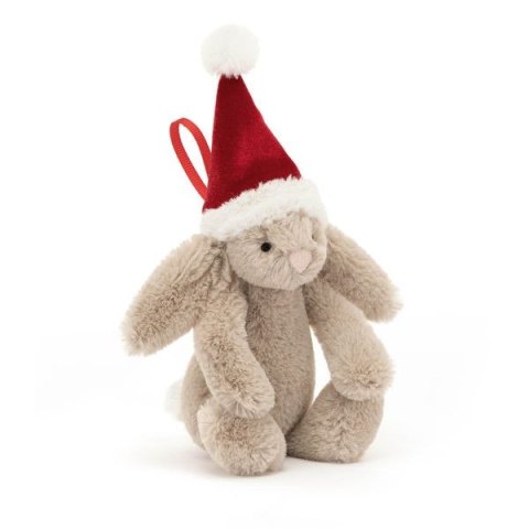 Jellycat Króliczek w Czapce Mikołaja Zawieszka 13 cm