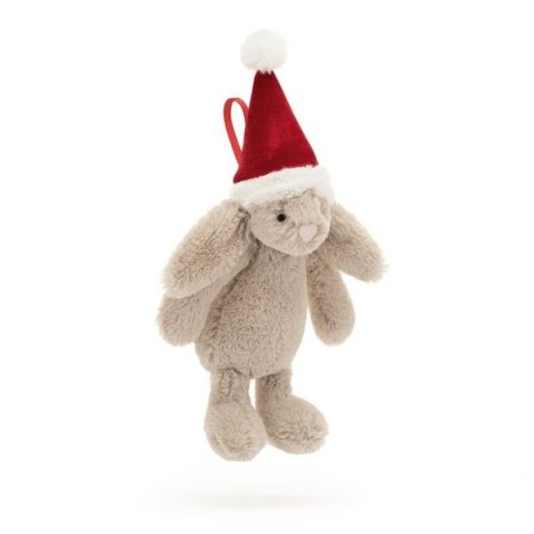 Jellycat Króliczek w Czapce Mikołaja Zawieszka 13 cm