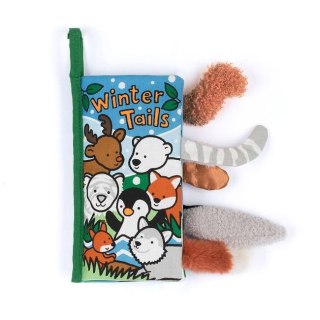 Jellycat „Winter Tails" Książeczka Sensoryczna dla Dzieci