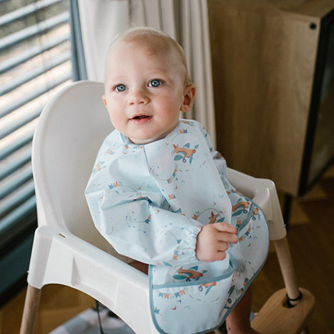 Babyono Śliniak z długim rękawem PLANE