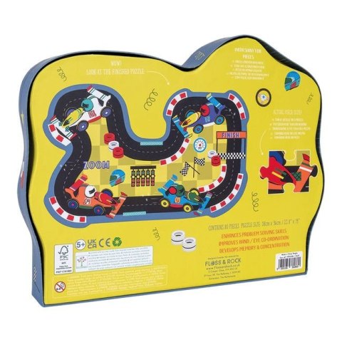 Floss & Rock Samochody Puzzle 80 elementów