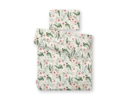 Komplet pościeli dla niemowląt z wypełnieniem 2-cz 75x100cm NEWBORN - peonie różowe