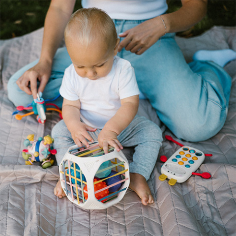 Babyono Zabawka sensoryczna CUBE BOX
