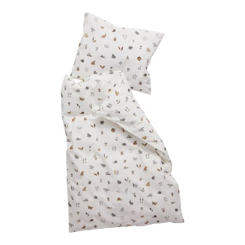 LEANDER - pościel niemowlęca Forest, Organic Cotton, 70x100 cm, Cappuccino