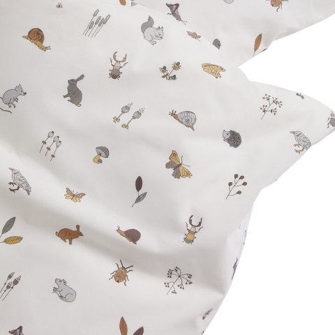 LEANDER - pościel niemowlęca Forest, Organic Cotton, 70x100 cm, Cappuccino