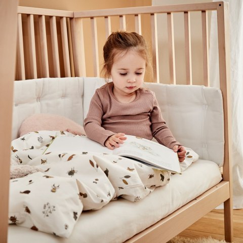 LEANDER - pościel niemowlęca Forest, Organic Cotton, 70x100 cm, Cappuccino