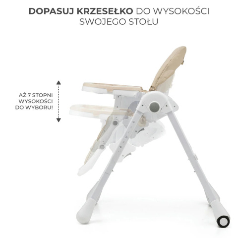 Kinderkraft Krzesełko do karmienia TUMMIE 2w1 beige
