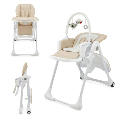 Kinderkraft Krzesełko do karmienia TUMMIE 2w1 beige
