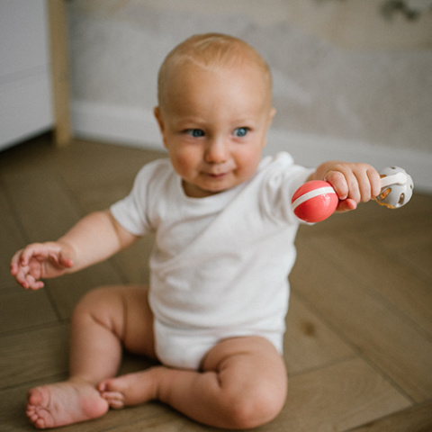 Babyono Grzechotka z gryzakiem
