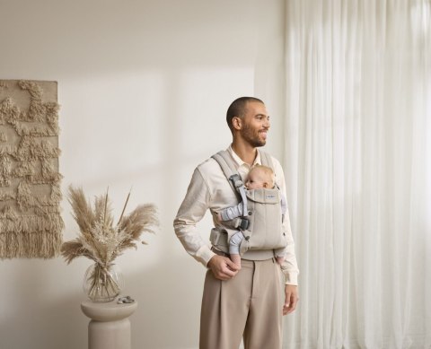 BABYBJORN - nosidełko Harmony, Woven Jasny Beż melanż