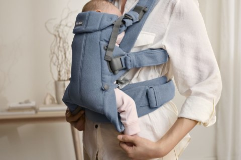 BABYBJORN - nosidełko Harmony, Woven Niebieski melanż