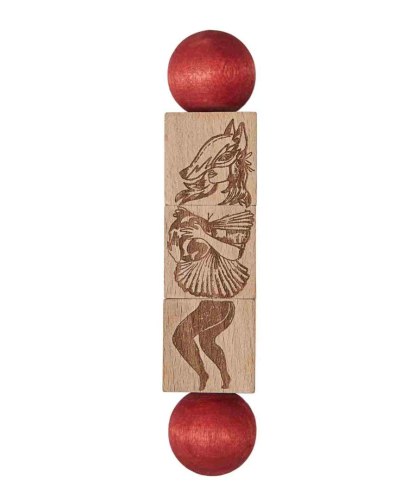 Wooden Story Drewniana Układanka Obracanka Commedia Dell'Arte - Kolorowa