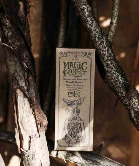 Wooden Story Drewniana Układanka Obracanka Magic Forest - Naturalna