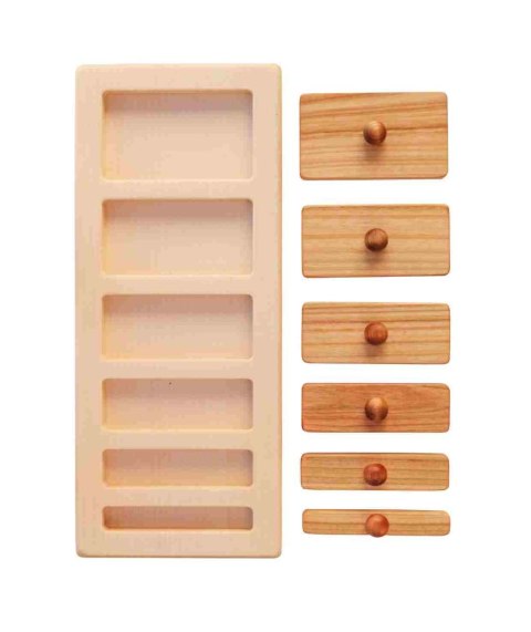 Wooden Story Drewniana Układanka Puzzle Klocki Szerokie i Wąskie