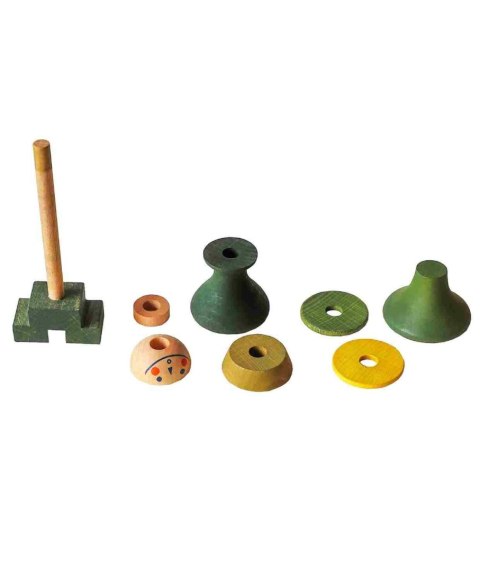 Wooden Story Układanka LALA Stick Fig No.07 - Kolorowa