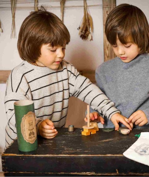 Wooden Story Układanka LALA Stick Fig No.07 - Kolorowa