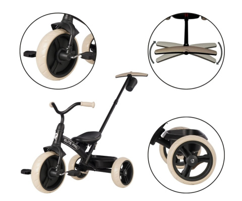 Qplay Rowerek trójkołowy Elite Pro Black