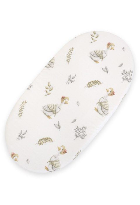 Prześcieradło bawełniane do kosza Mojżesza Boho wózka gondoli 75x35 cm - Gąski