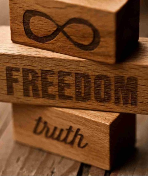 Wooden Story Klocki Drewniane Mam to na Myśli... Freedom, Truth