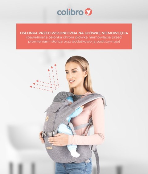 Colibro Nosidełko ergonomiczne z siodełkiem biodrowym Honey Dove
