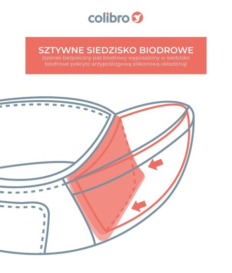 Colibro Nosidełko ergonomiczne z siodełkiem biodrowym Honey Dove