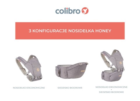 Colibro Nosidełko ergonomiczne z siodełkiem biodrowym Honey Dove