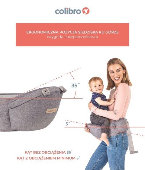 Colibro Nosidełko ergonomiczne z siodełkiem biodrowym Honey Dove