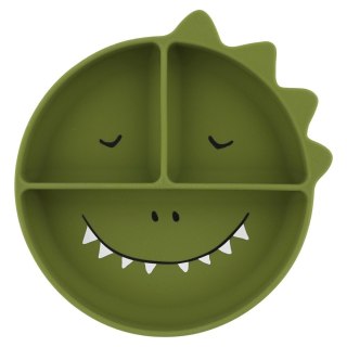 Silikonowy Talerz Trójdzielny z Przyssawką - Dinozaur Trixie Baby