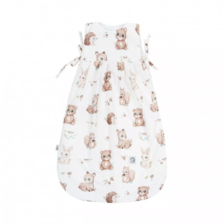 Śpiworek niemowlaka Duży bawełniany 6-18 m 2,5 tog Las