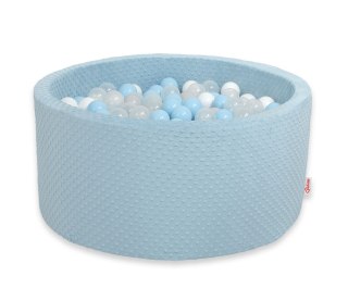 Suchy basen minky H-40 cm z piłkami 200szt.- misty blue