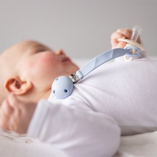 Babyono Silikonowa zawieszka do smoczka niebieska