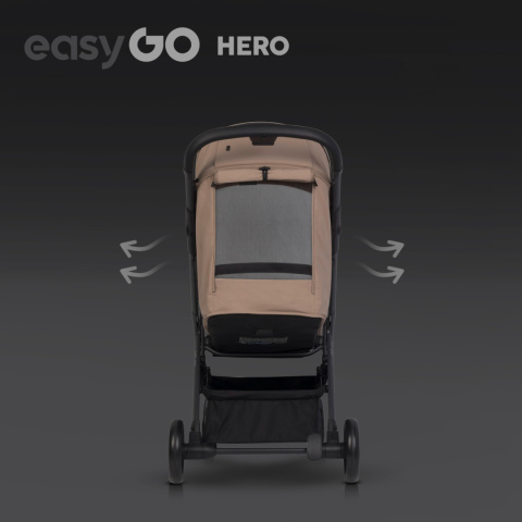 Wózek dziecięcy EasyGo Hero Golden Beżowy
