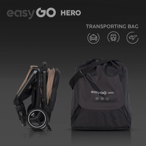 Wózek dziecięcy EasyGo Hero Golden Beżowy