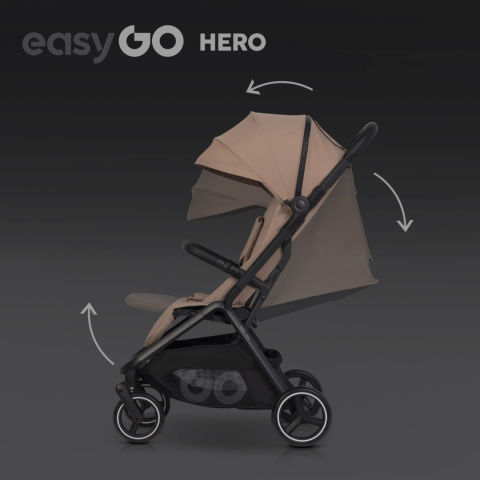 Wózek dziecięcy EasyGo Hero Golden Beżowy