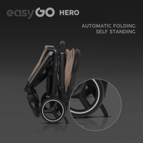 Wózek dziecięcy EasyGo Hero Golden Beżowy
