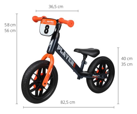 Qplay Rowerek biegowy Player orange