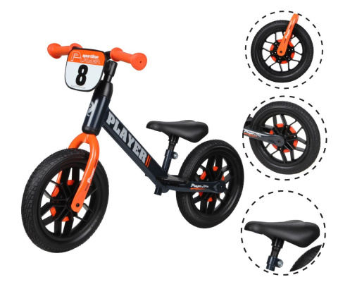 Qplay Rowerek biegowy Player orange
