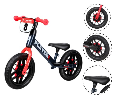 Qplay Rowerek biegowy Player red