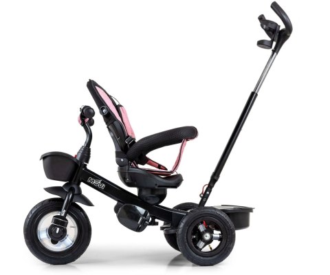 Rowerek trójkołowy 5w1 Milly Mally Movi black pink
