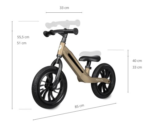 Qplay Rowerek biegowy Racer platinum