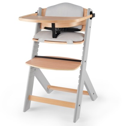 Kinderkraft Krzesełko do karmienia ENOCK Grey + poduszka