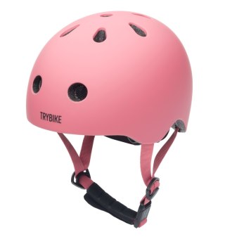 Kask dziecięcy na rower rolki deskorolkę hulajnogę różowy XS Trybike
