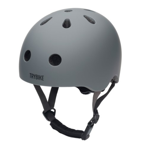 Kask dziecięcy na rower rolki deskorolkę hulajnogę szary XS Trybike
