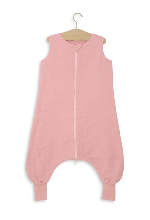 Muślinowy śpiworek dla dzieci z nogawkami L 9-24 mcy letni TOG 1.0 - pastel pink