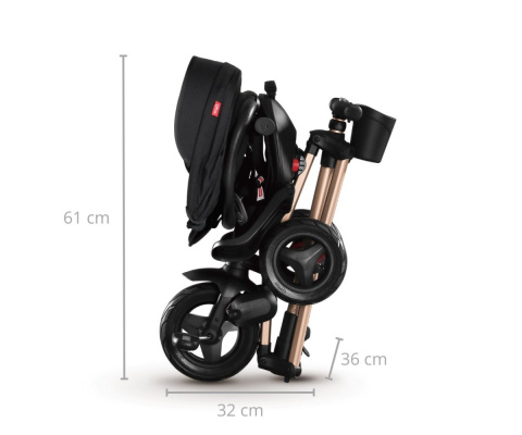 Qplay Rowerek trójkołowy Nova+Rubber golden