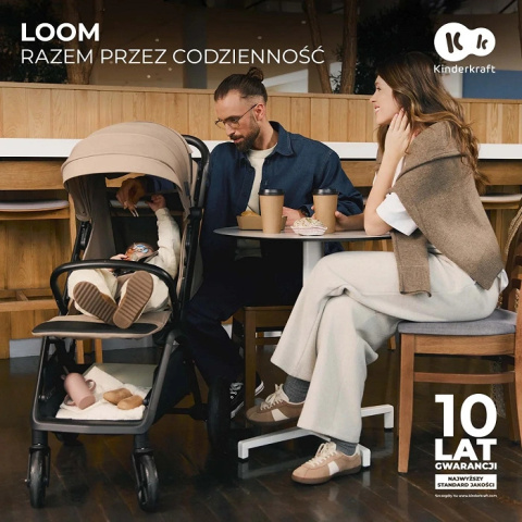 Kinderkraft Wózek spacerowy LOOM LINEN beżowy